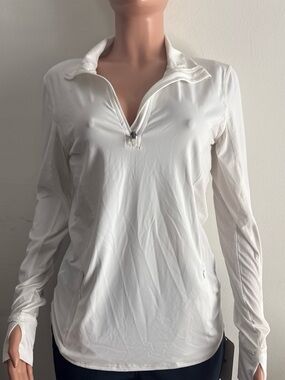 Fabletics White Women's Quarter-Zip Pullover